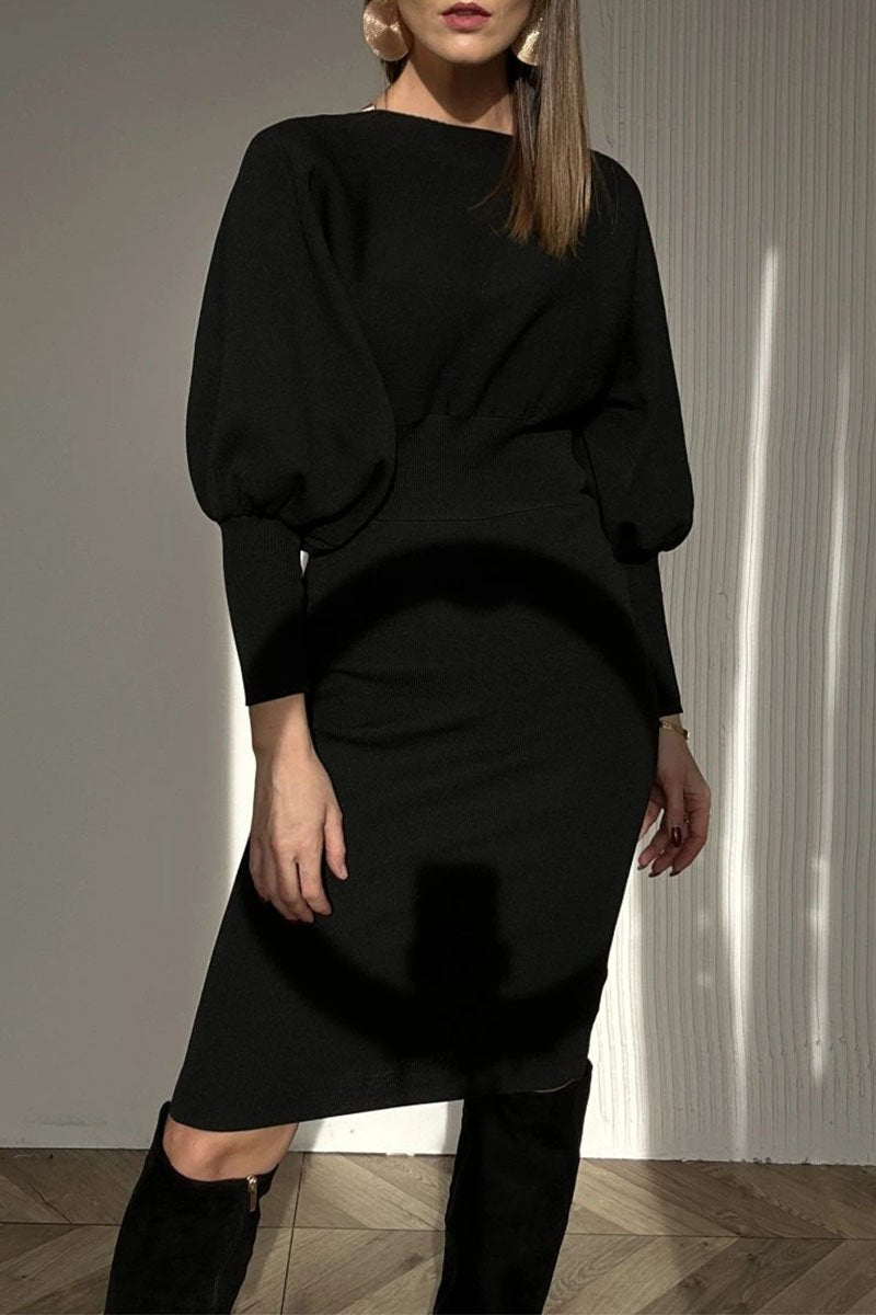Norelle™ - Robe patchwork femme à manches longues et col rond