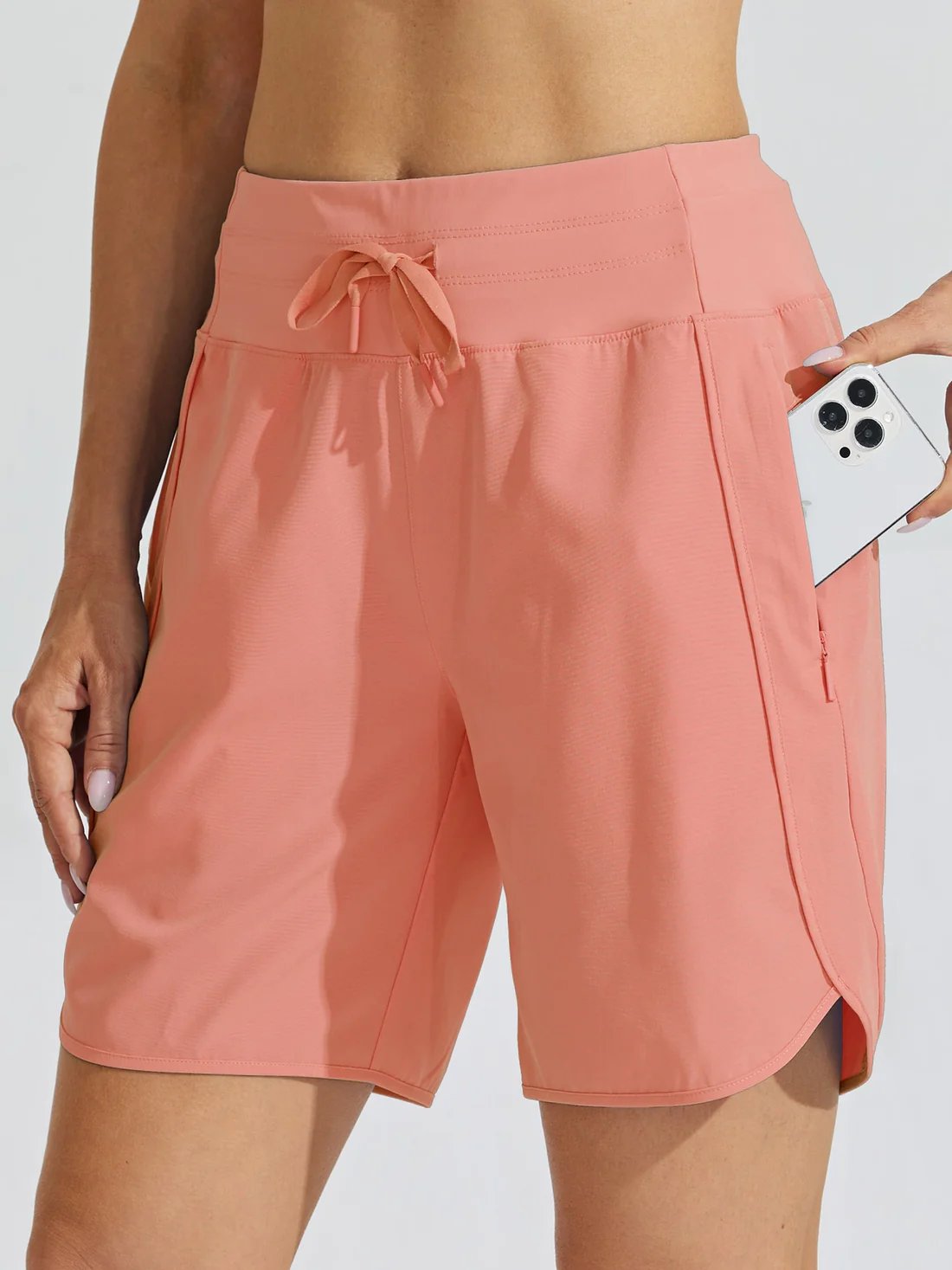 Tyrelle - Short de sport pour femmes avec taille haute et cordon de serrage