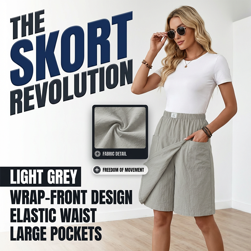 Mirevyn™ - Robe décontractée femme taille élastique short jupe asymétrique