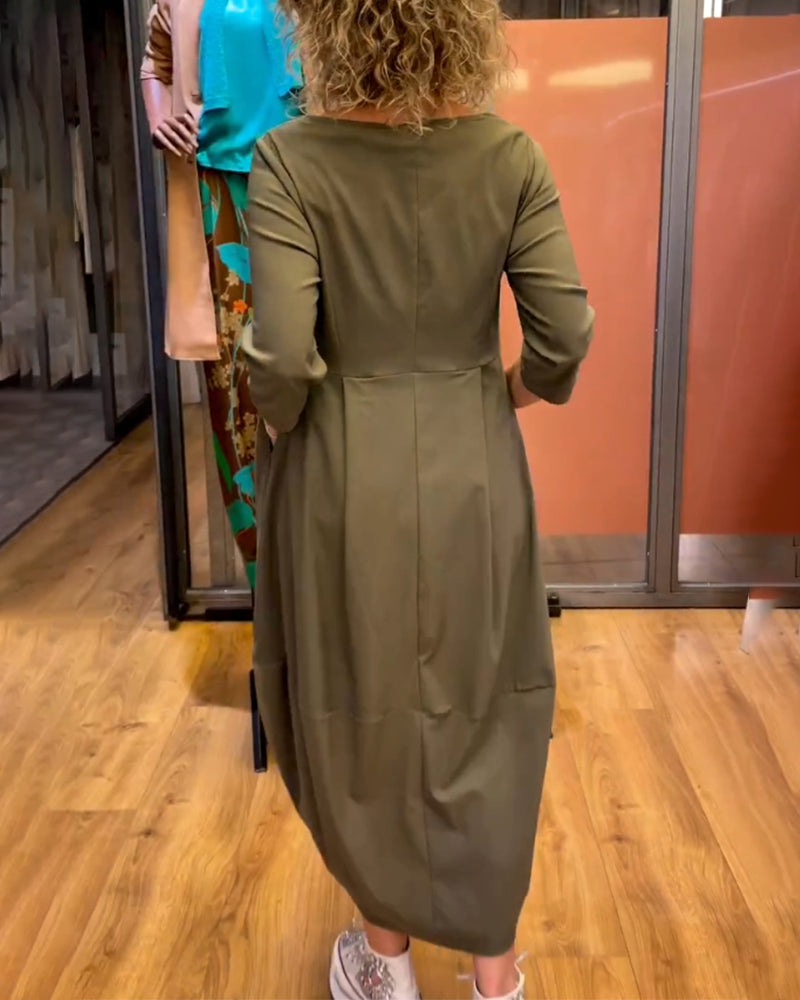 Béatrice™ - Robe amincissante avec encolure ronde