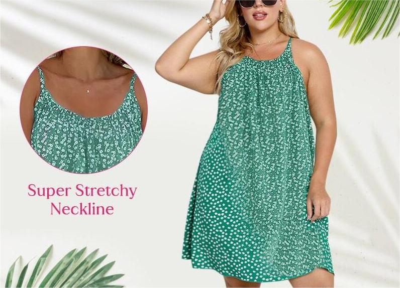 Eda™ - Robe Halter Imprimée