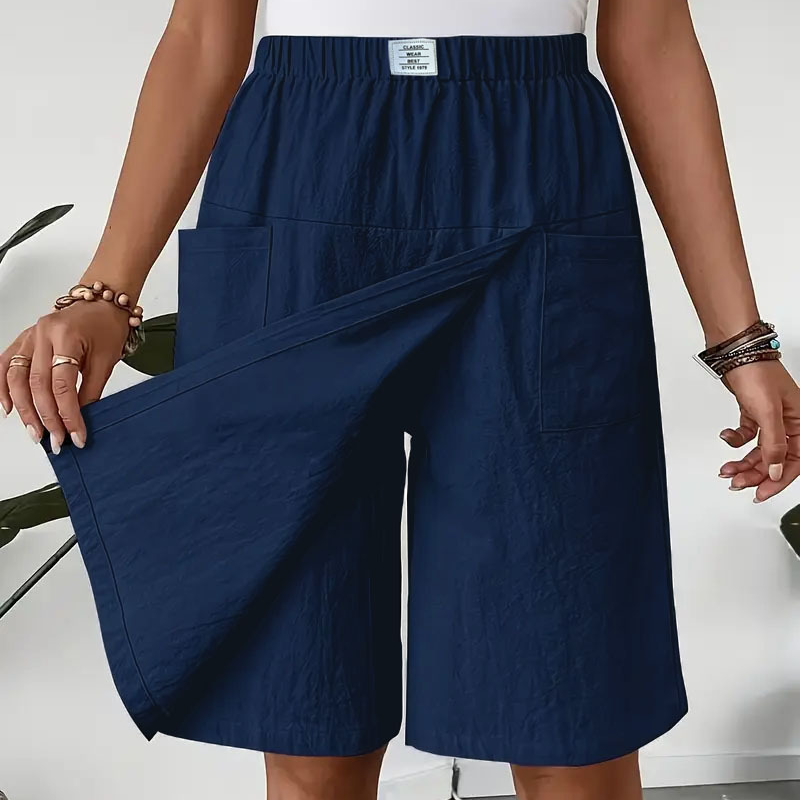 Mirevyn™ - Robe décontractée femme taille élastique short jupe asymétrique