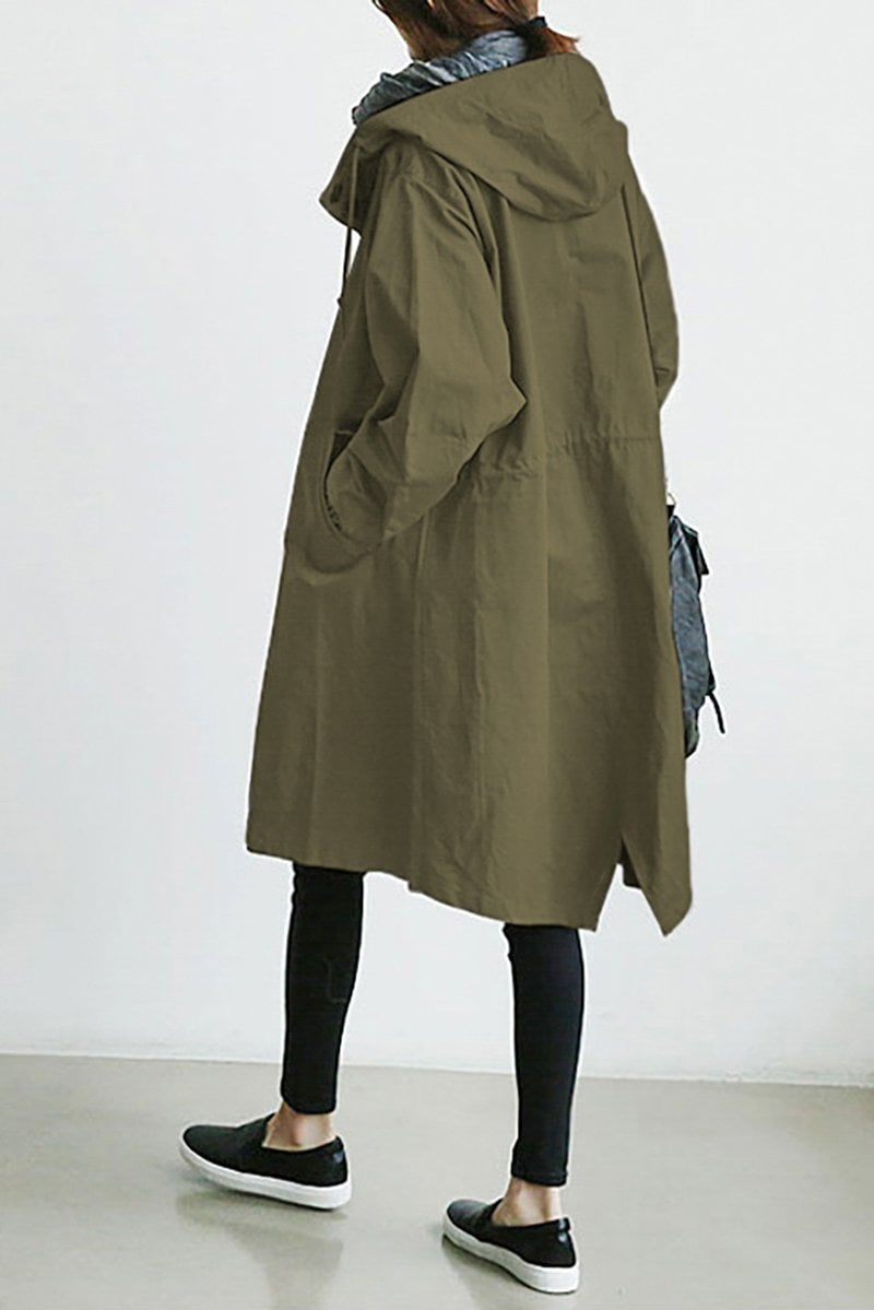Henriette™ - Cardigan long femme élégant à col et poches