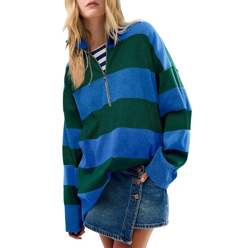 Dorelisse - Pull Oversize à Col Roulé avec Demi-Fermeture Éclair