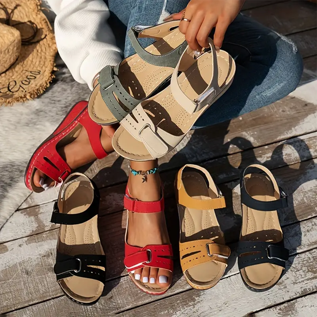 Nolwenn™ - Sandales Sport à Talon Compensé Confortables et Élégantes