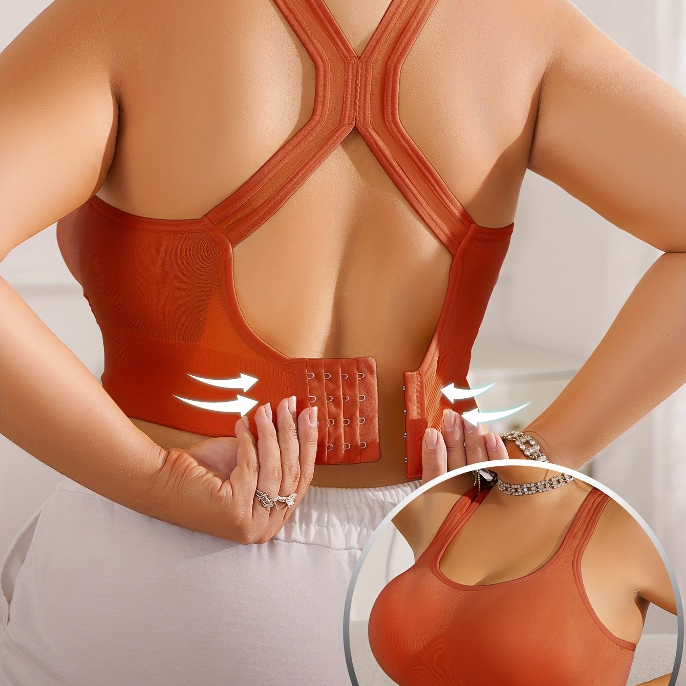 Vittoria™ - Brassière Sportive Grande Taille avec Coussinets Amovibles et Bretelles Réglables