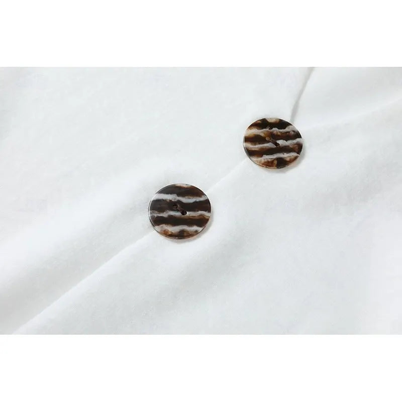 Quinora - Robe longue femme fluide unie avec boutons