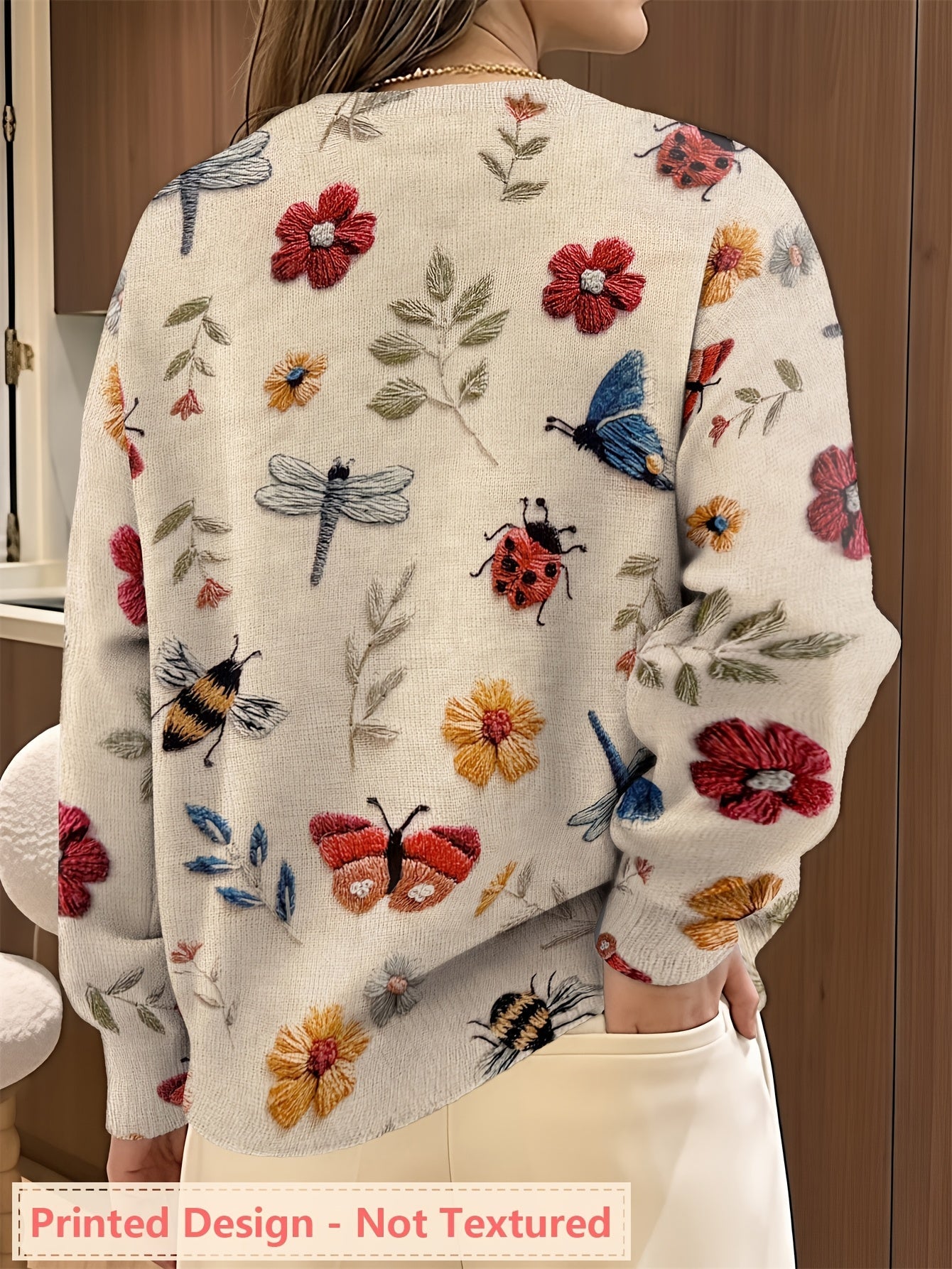 Fiorika™ - Pull Brodé Nature Élégante