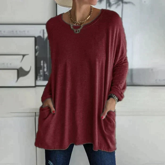 Daliah™ - T-shirt à manches longues avec poche