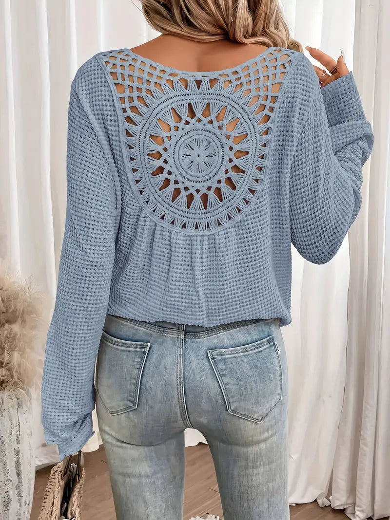 Belen™ - Blouse élégante de style Ibiza avec décolleté en V