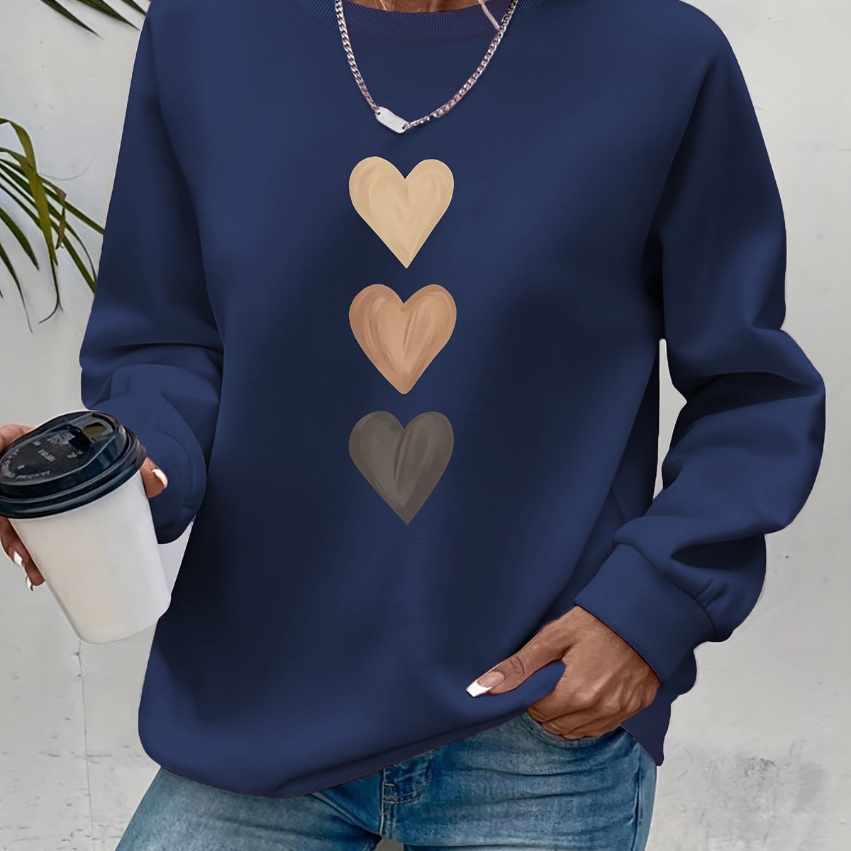 Belviera - Pull Doux à Motif Cœur