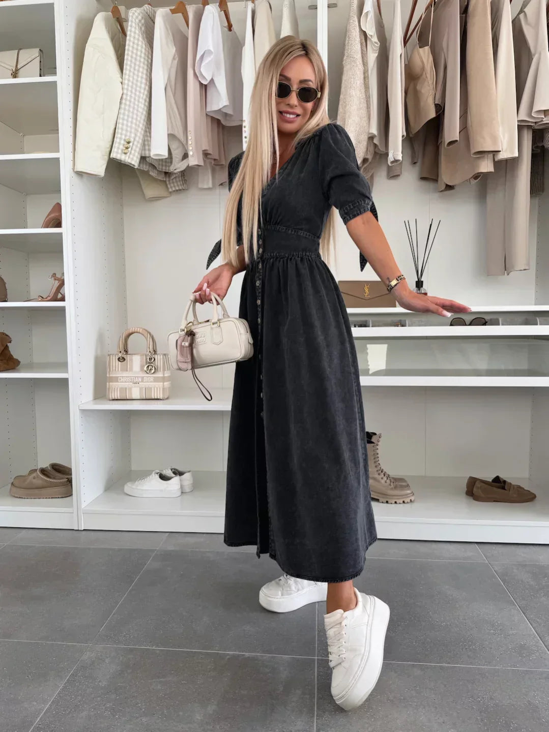 Vera™ - Robe en jean rayonnante
