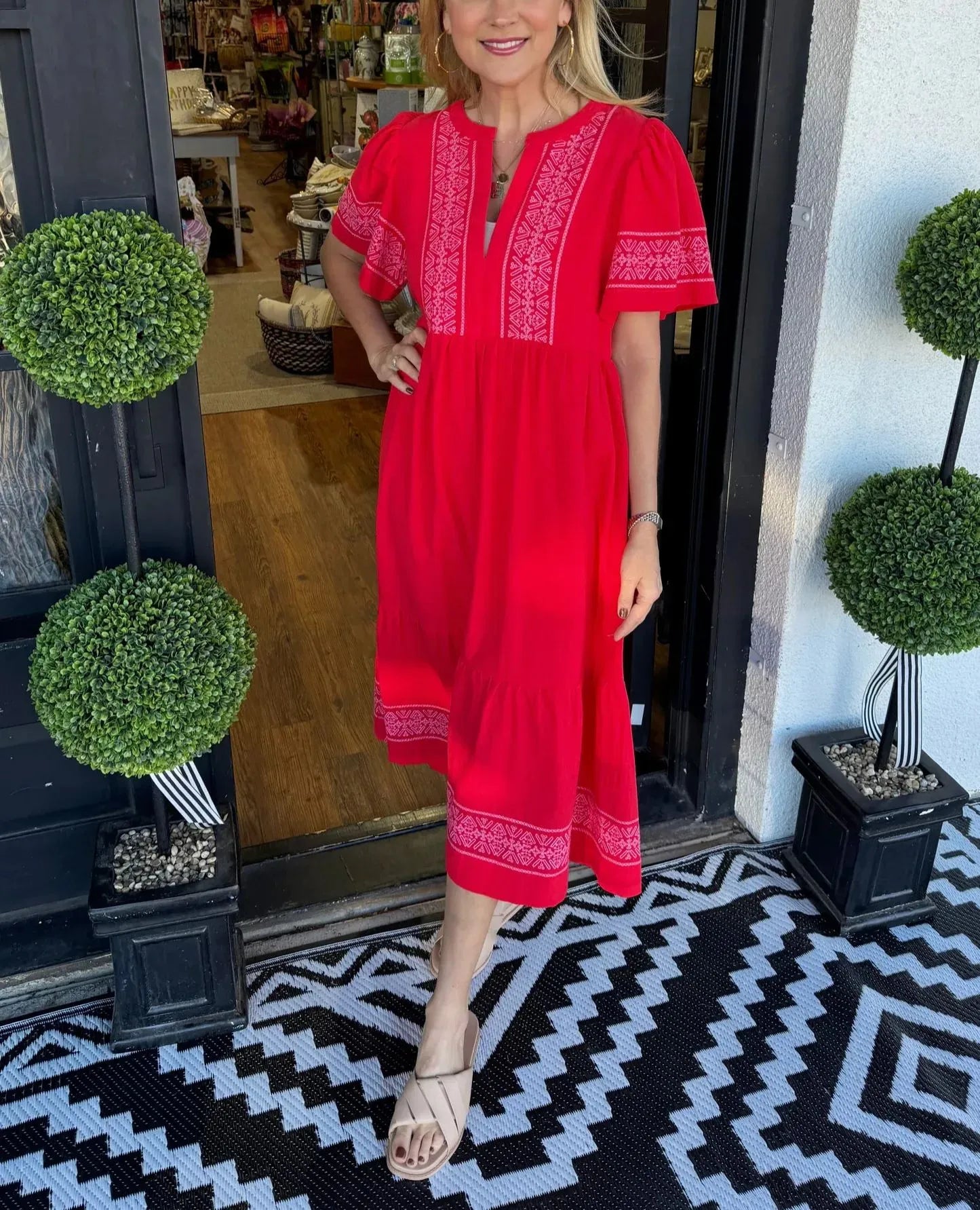 Noéa™ - Robe Longue Bohème à Col V