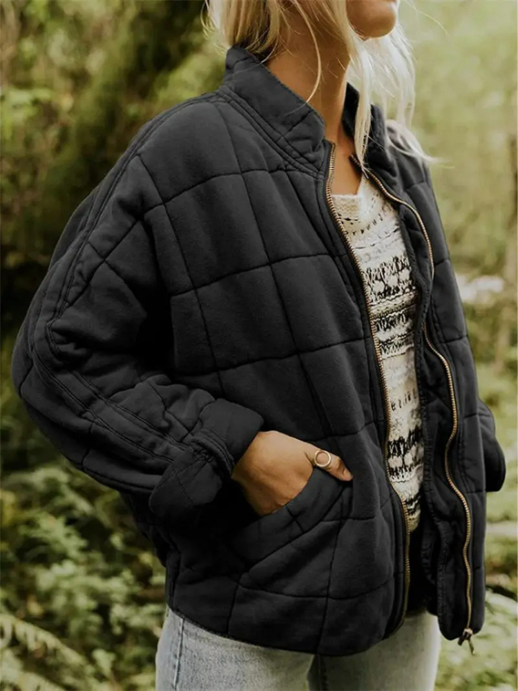 Jinthe - Veste femme matelassée zippée avec poches pratiques