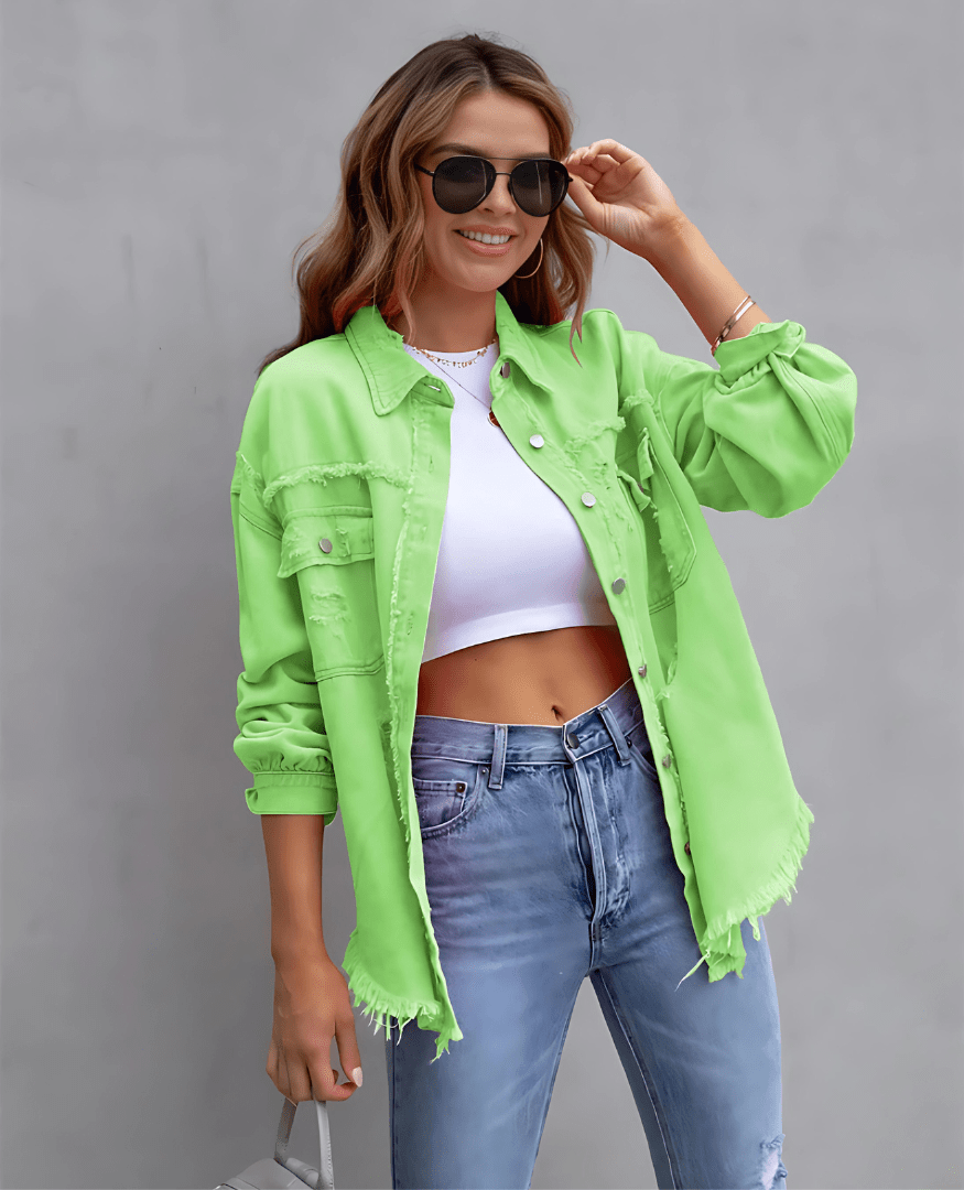 Justine™ - Harvenue Sunnystitch Veste en jean