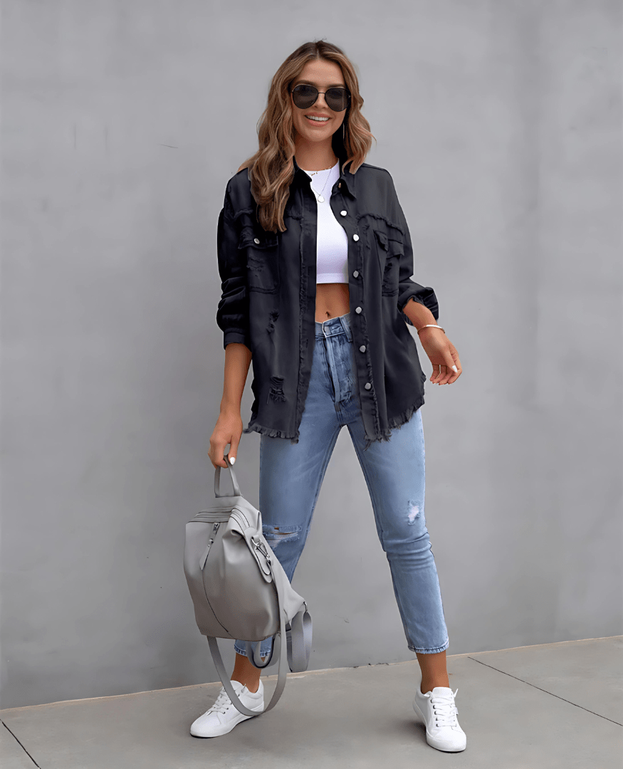 Justine™ - Harvenue Sunnystitch Veste en jean