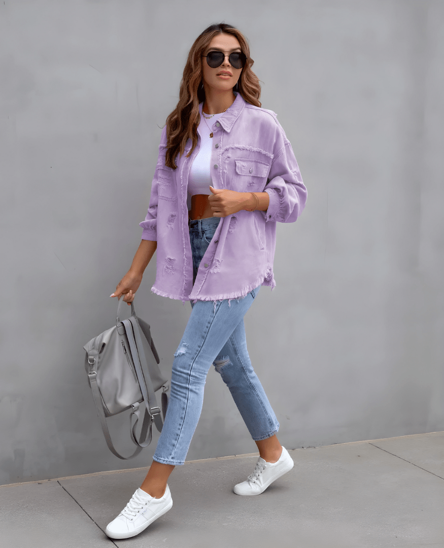 Justine™ - Harvenue Sunnystitch Veste en jean