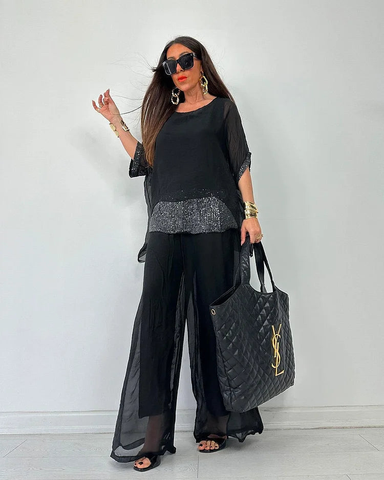 Aurélie™ - Ensemble Estival Chic Deux Pièces – Élégance Fluide et Confort Léger
