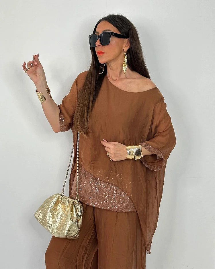 Aurélie™ - Ensemble Estival Chic Deux Pièces – Élégance Fluide et Confort Léger