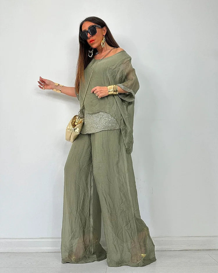 Aurélie™ - Ensemble Estival Chic Deux Pièces – Élégance Fluide et Confort Léger