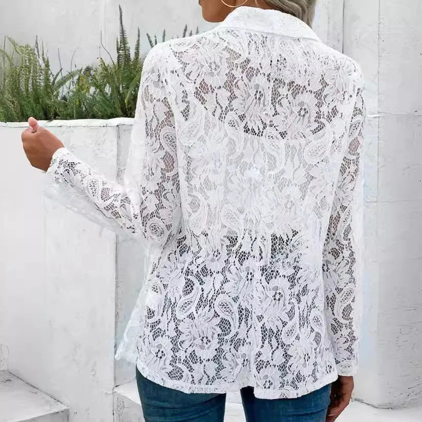 Félicie™ - Élégance en Dentelle Blazer Léger et Chic
