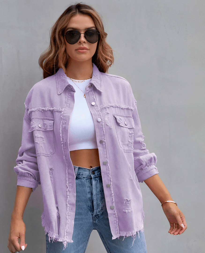 Justine™ - Harvenue Sunnystitch Veste en jean