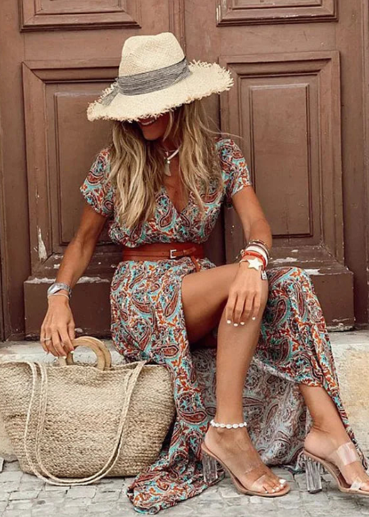 Alanis™ - Robe Maxi Bohème Élégante