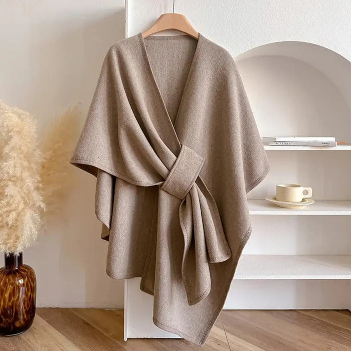Brivana™ - Écharpe Poncho Longue En Laine Douce