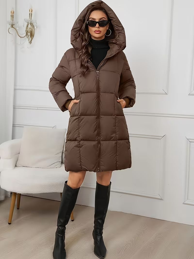 Oralindrea - Manteau D’Hiver Léger Et Élégant À Capuche