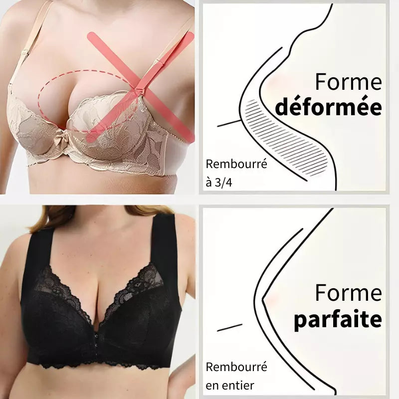 Cira™ - Soutien-gorge sans fil avec fermeture frontale (paquet de 3)