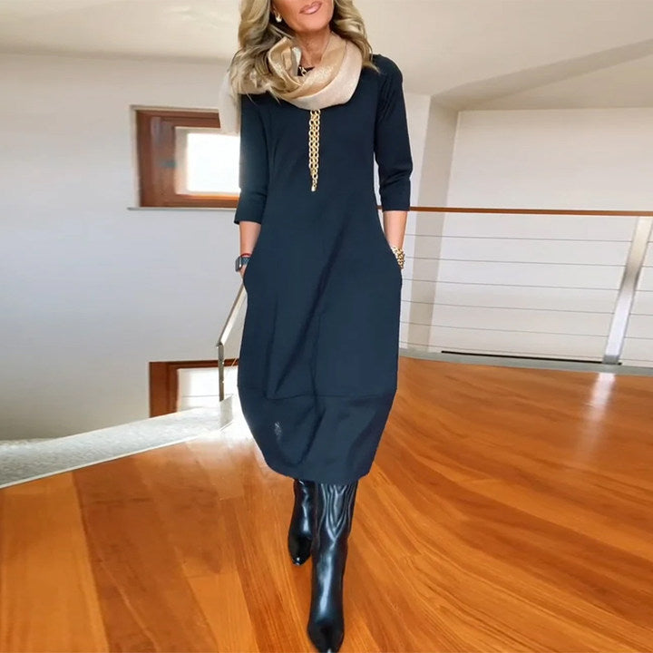 Inès™ - Robe Maxi Vintage Élégante et Confortable