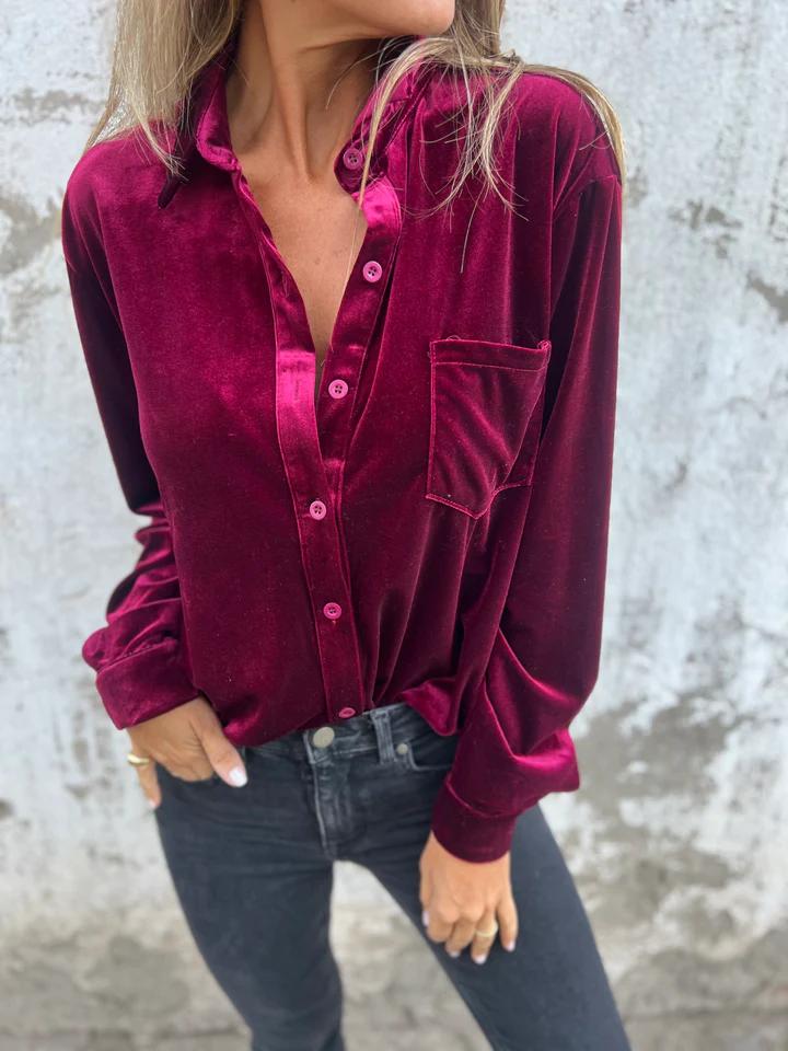Fleur™ - Chemise en Velours