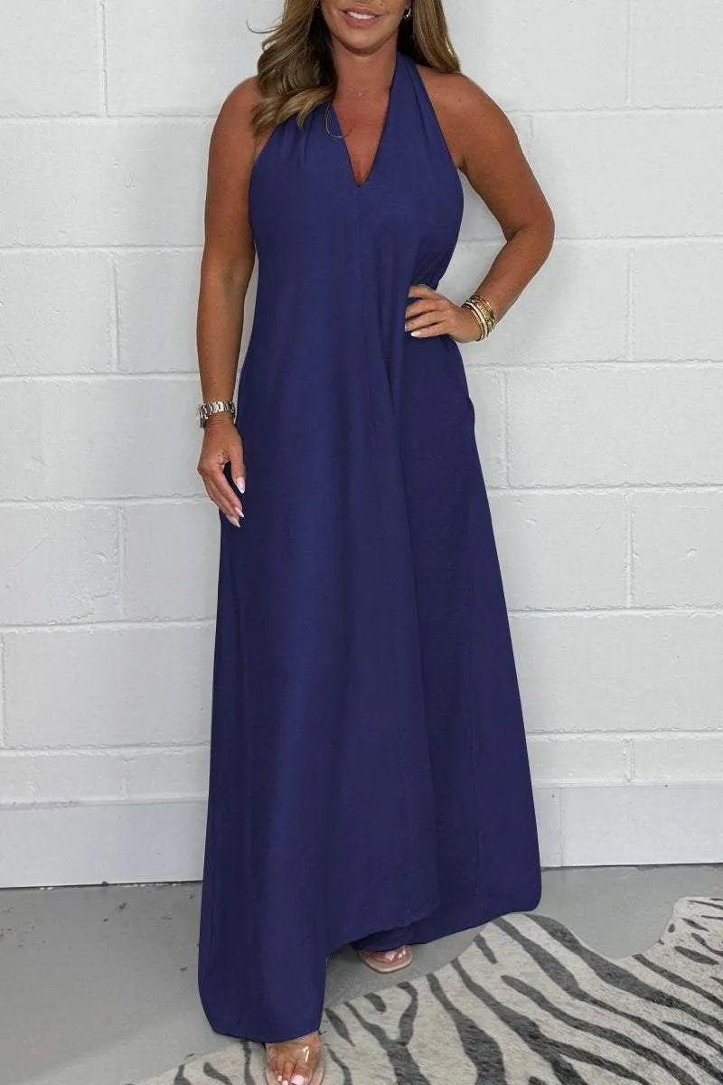 Serafina™ - Robe Maxi Flottante à Dos T pour Femmes