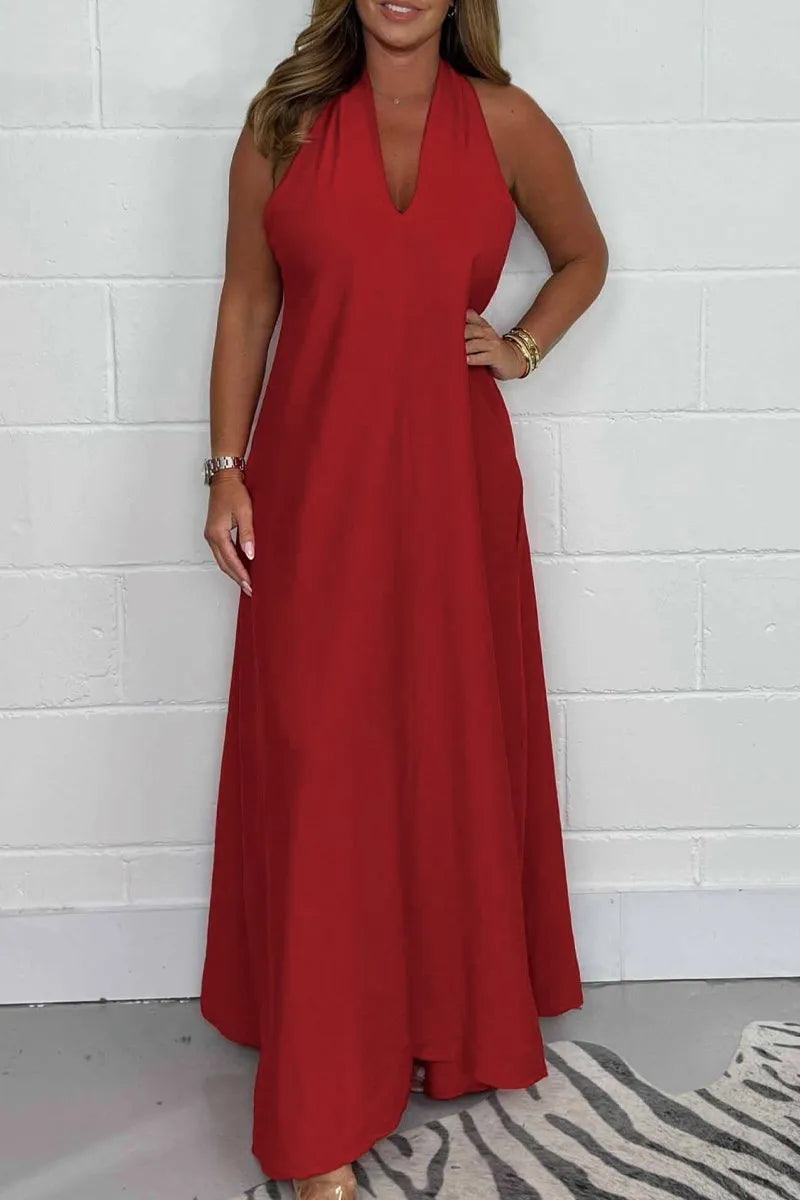 Serafina™ - Robe Maxi Flottante à Dos T pour Femmes
