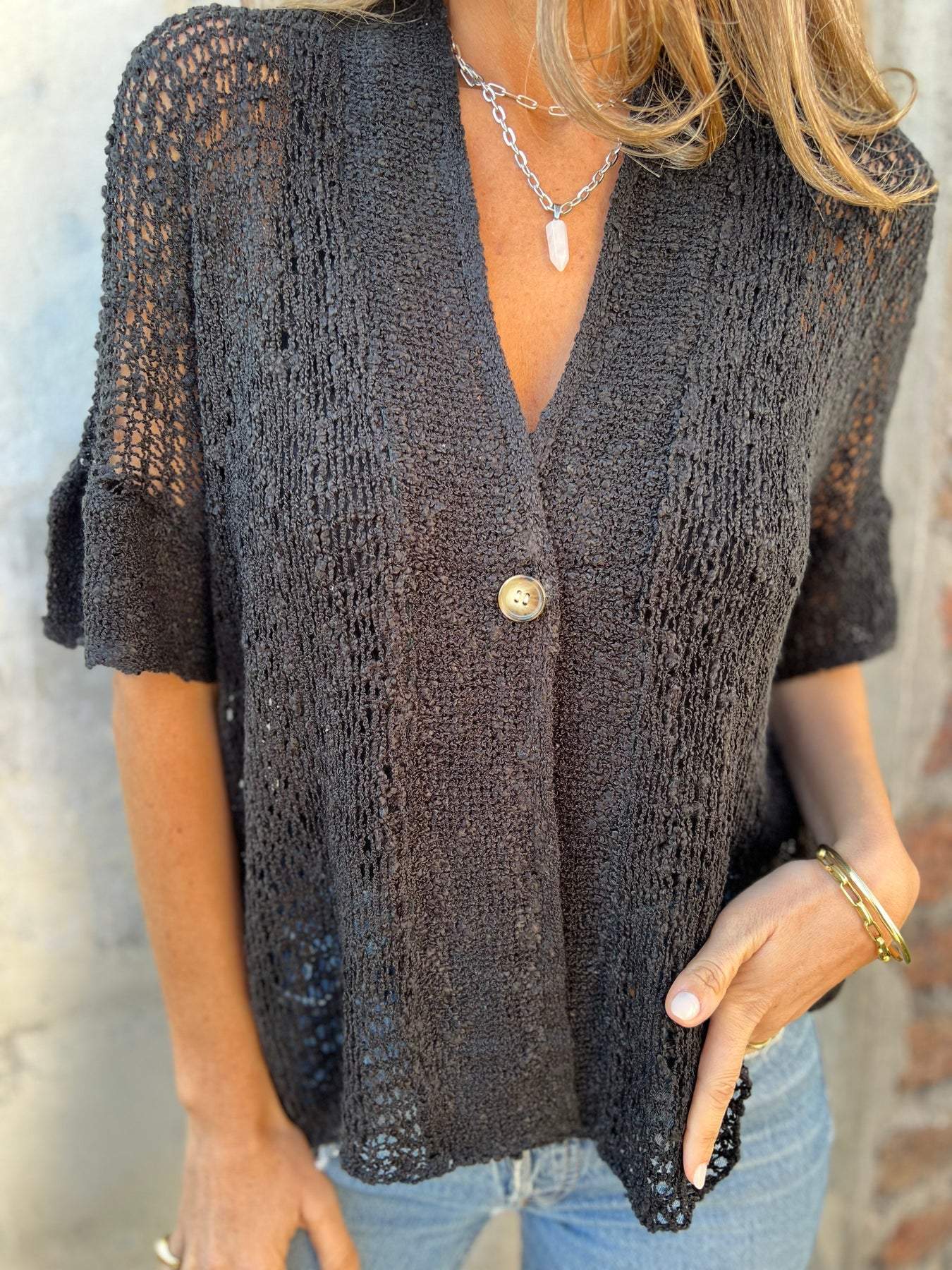 Aya™ - Cardigan Tricoté Élégance Décontractée