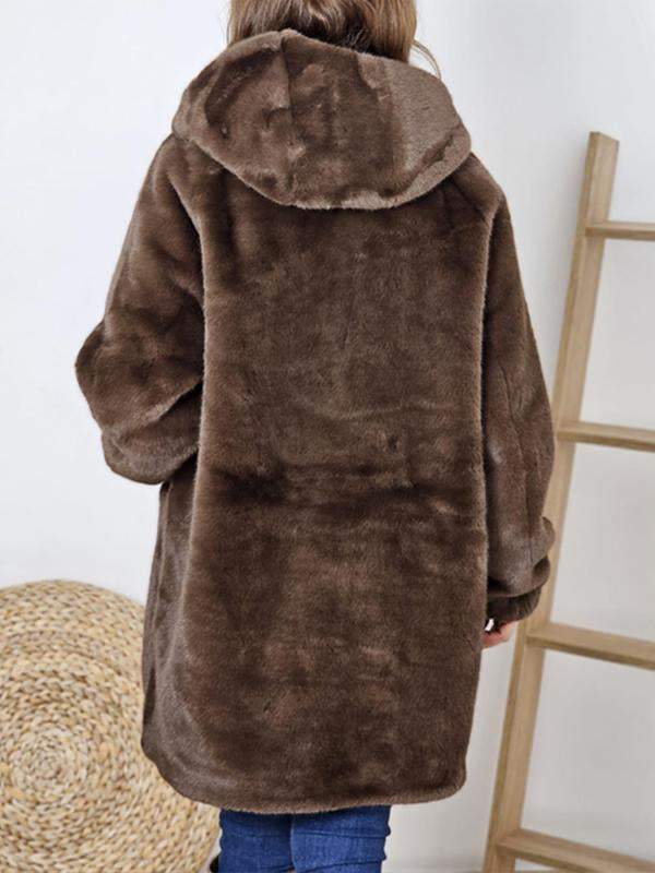 Frida™ - Veste à capuche en fourrure douce et confortable