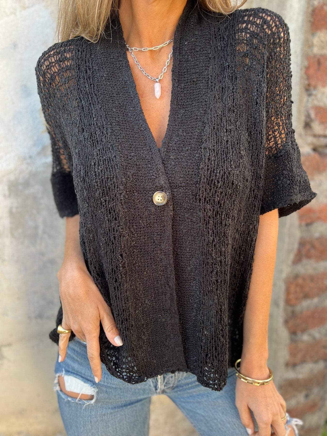 Aya™ - Cardigan Tricoté Élégance Décontractée