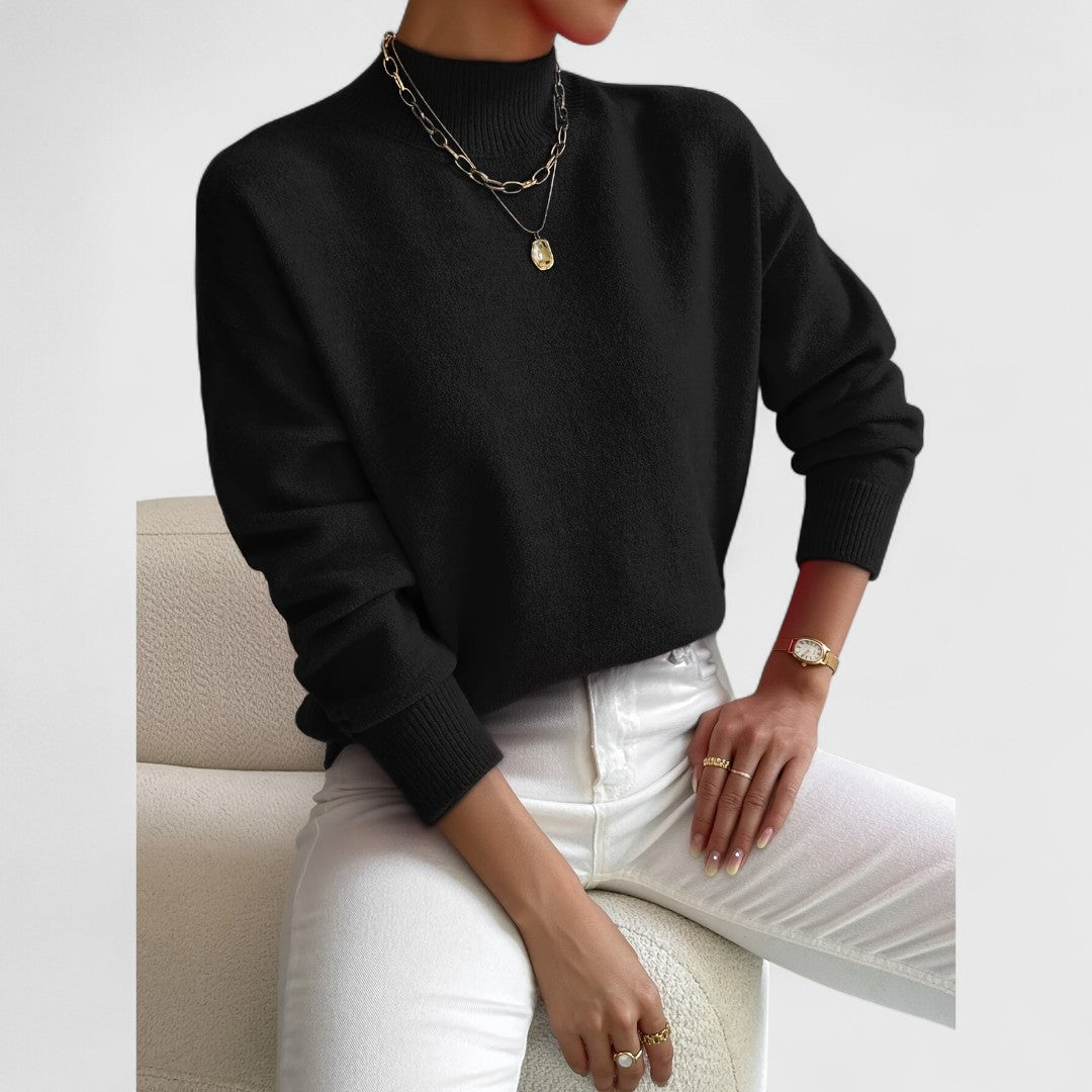 Gwenarae - Pull à Col Polo Classique pour Femme