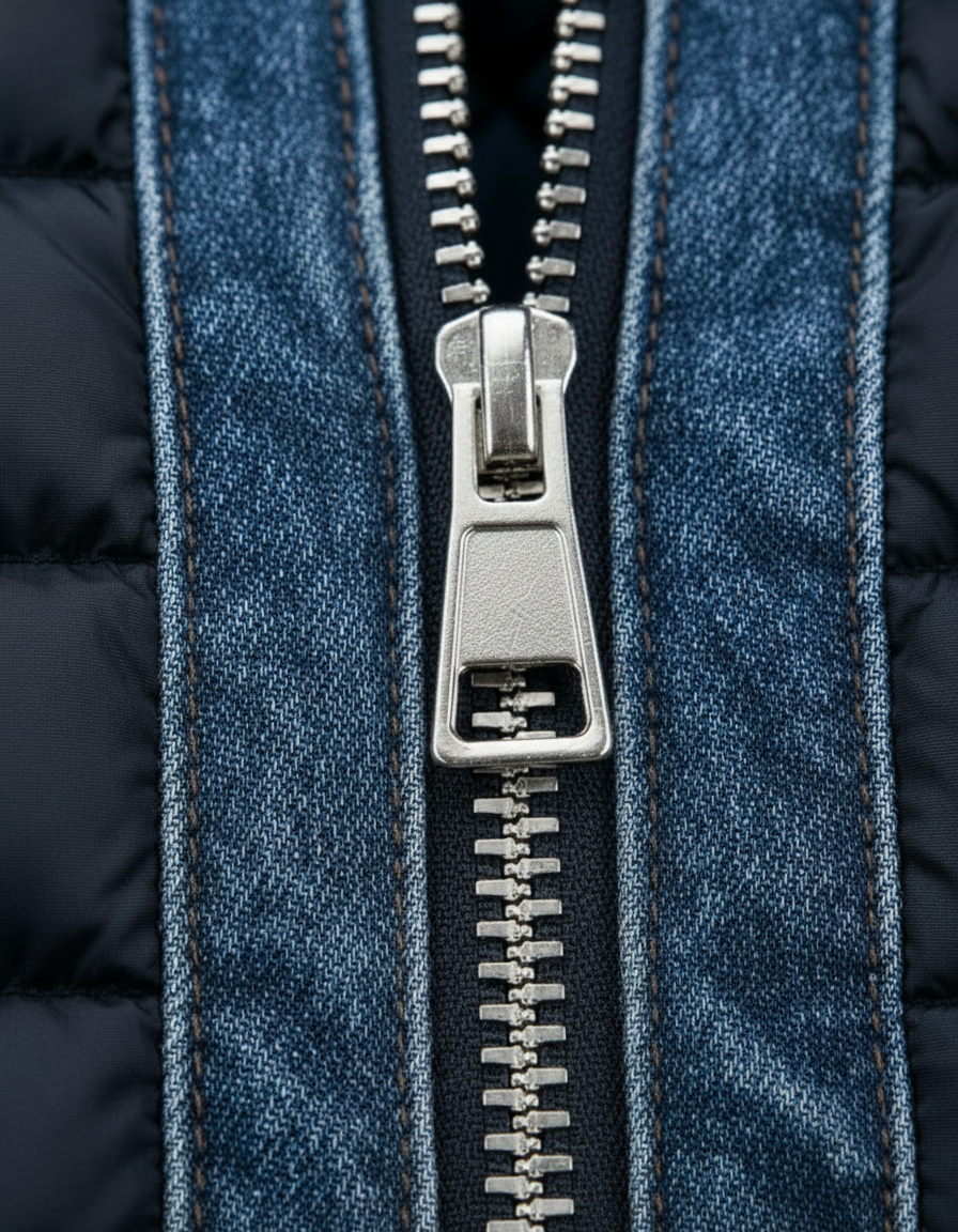 Zacharie - Veste Denim Matelassée Moderne