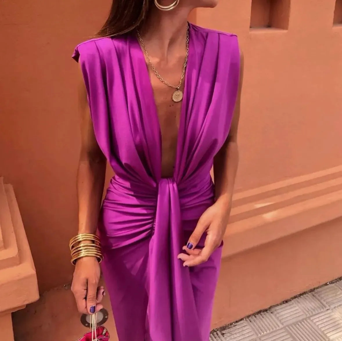 Liya™ - Robe Élégance Moderne à Plis