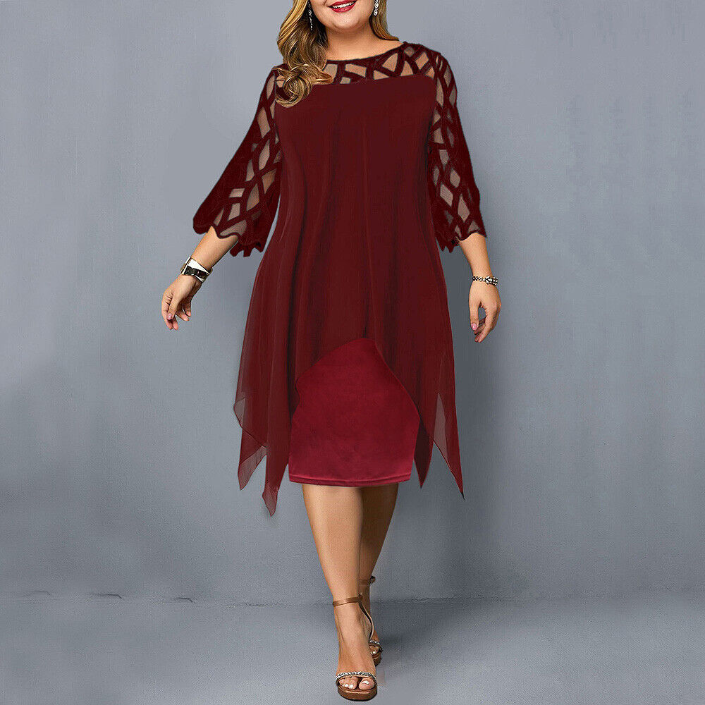 Laurienne™ - Robe Midi Fluide Grande Taille