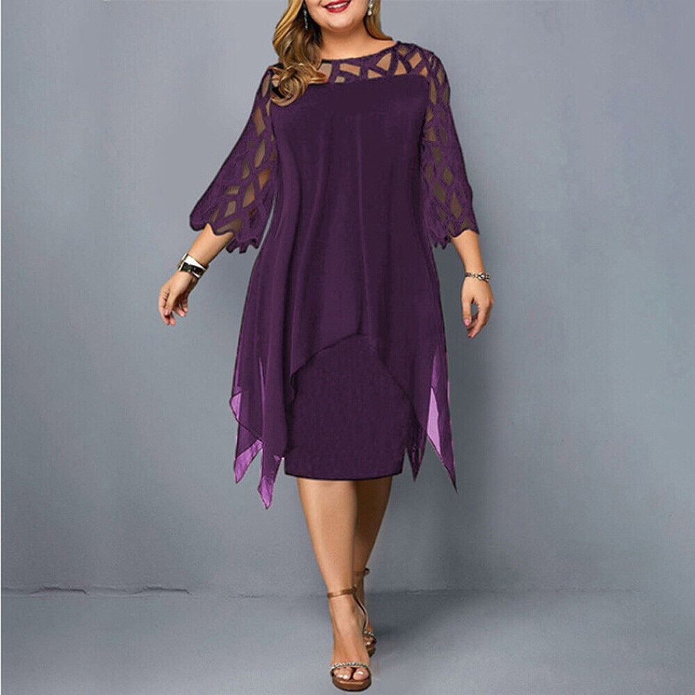 Laurienne™ - Robe Midi Fluide Grande Taille