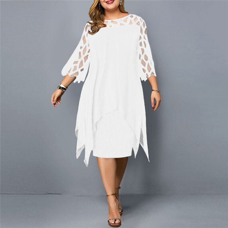 Laurienne™ - Robe Midi Fluide Grande Taille