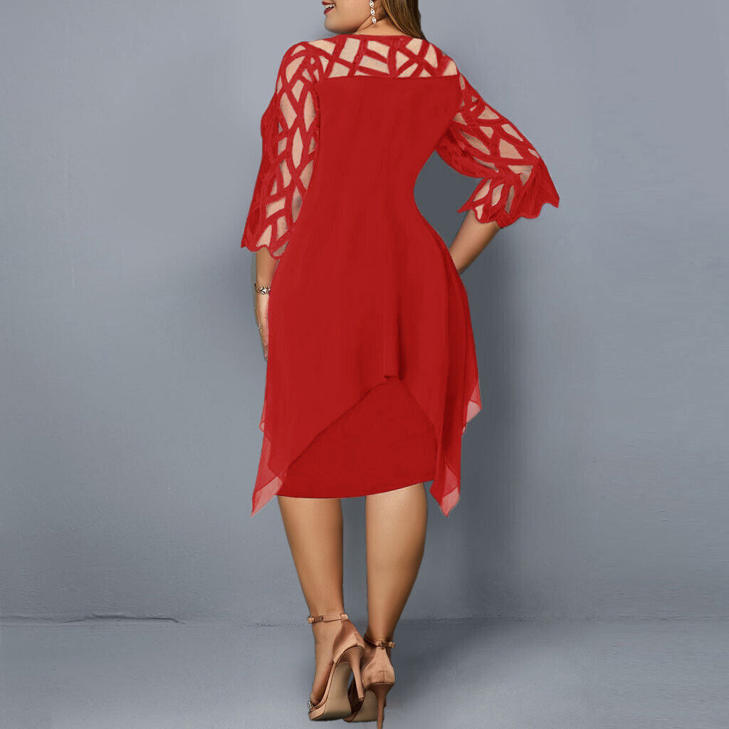 Laurienne™ - Robe Midi Fluide Grande Taille