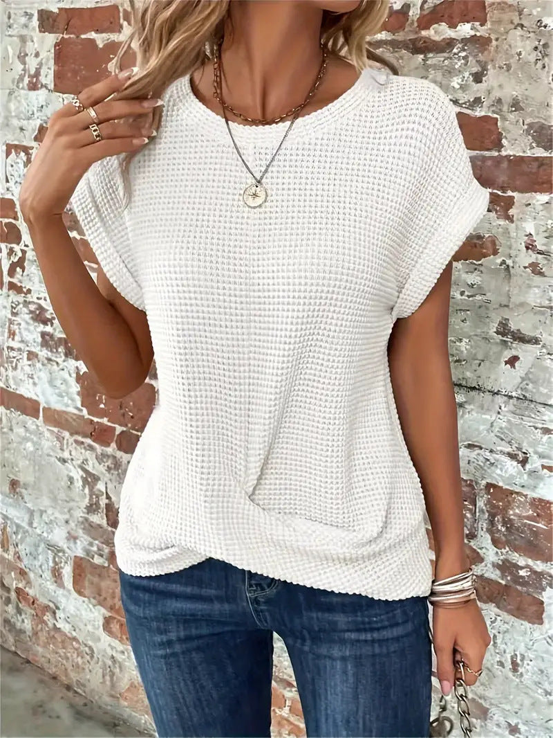 Clarissa™ - Blouse élégante à col rond