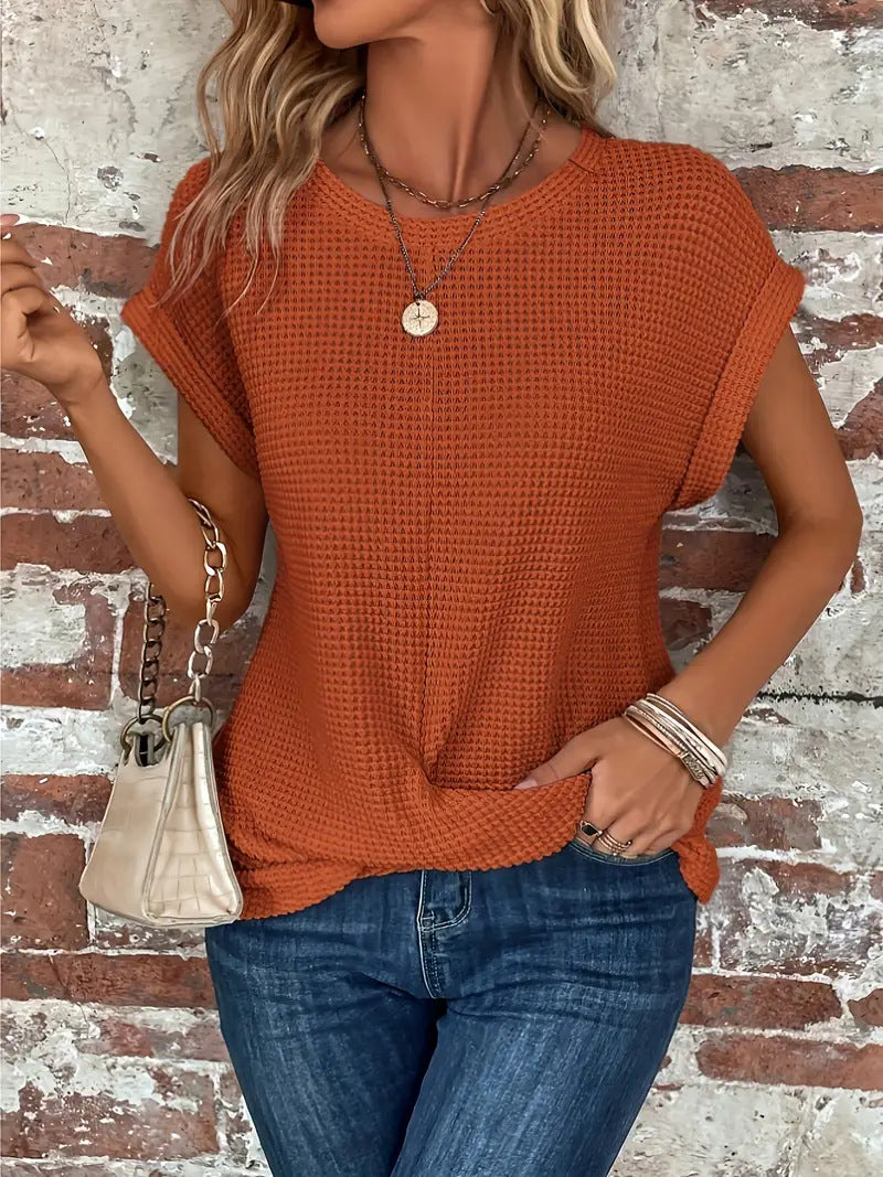 Clarissa™ - Blouse élégante à col rond