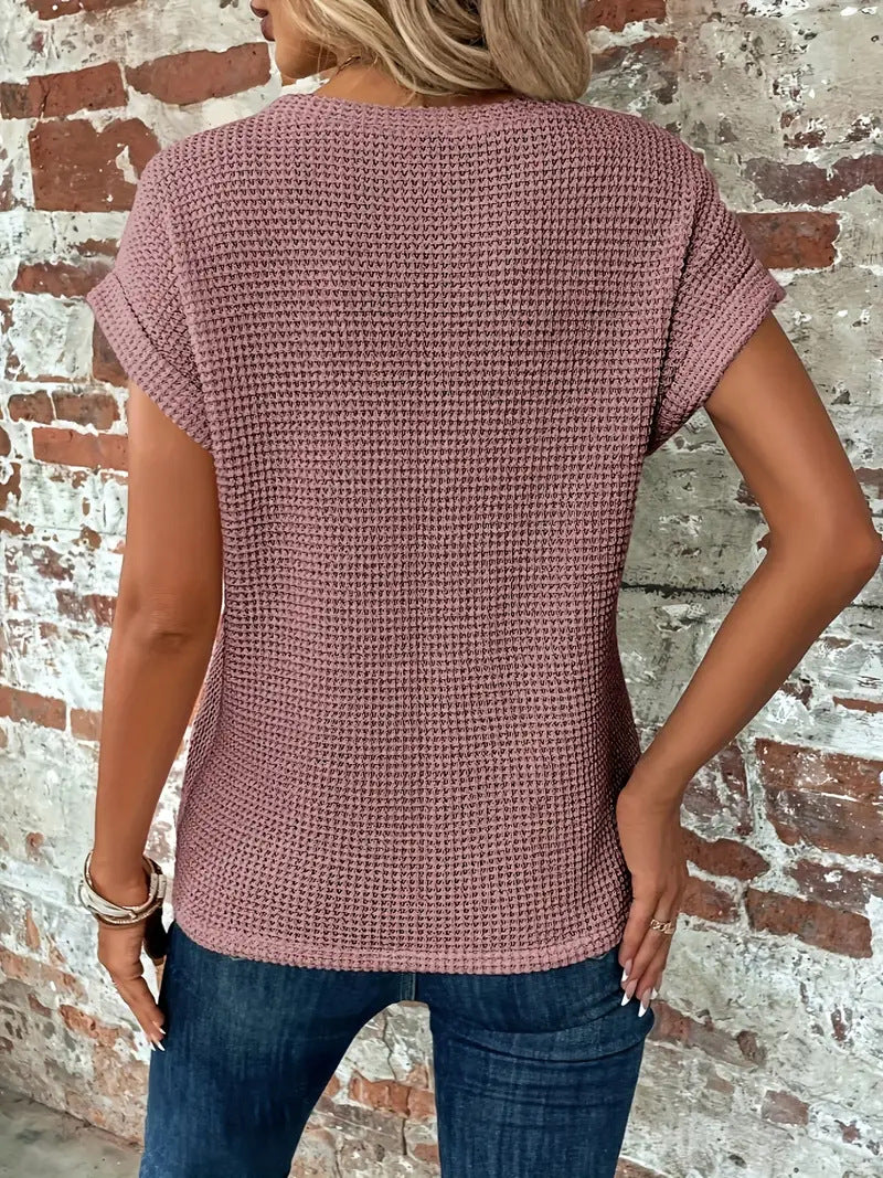 Clarissa™ - Blouse élégante à col rond