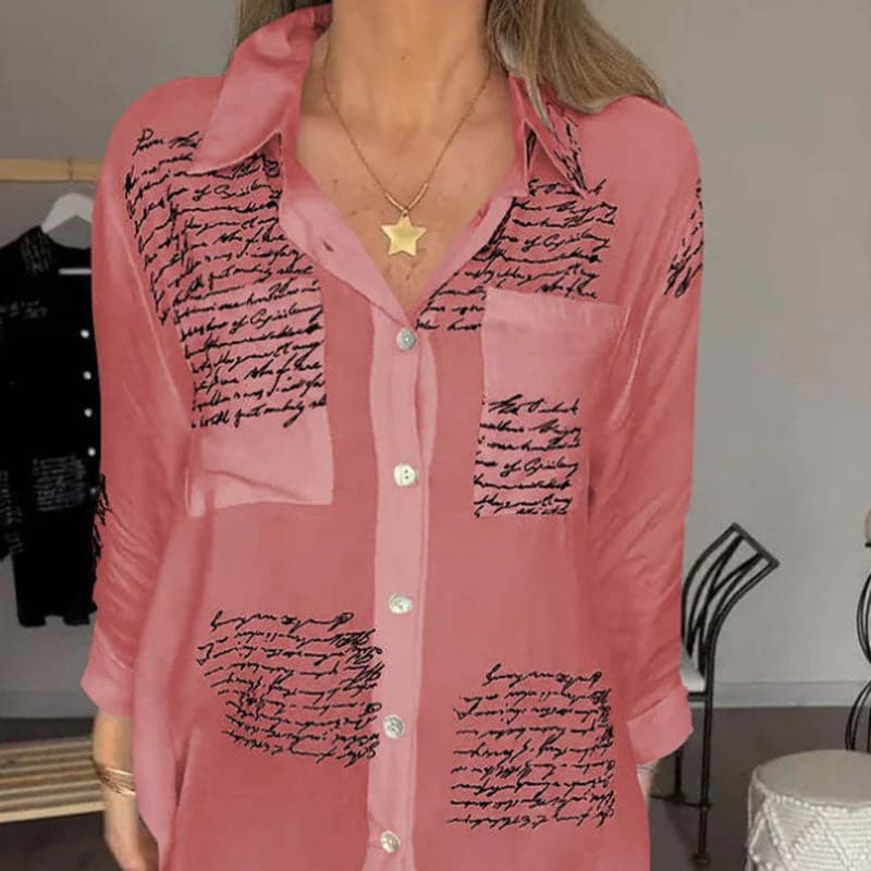 Sina - Chemise Imprimée Élégante et Polyvalente