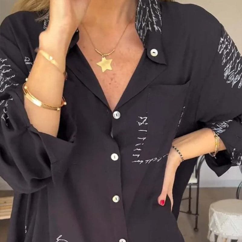 Sina - Chemise Imprimée Élégante et Polyvalente