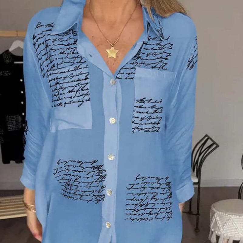 Sina - Chemise Imprimée Élégante et Polyvalente
